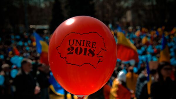 Марш унионистов 27 марта - Sputnik Moldova-România