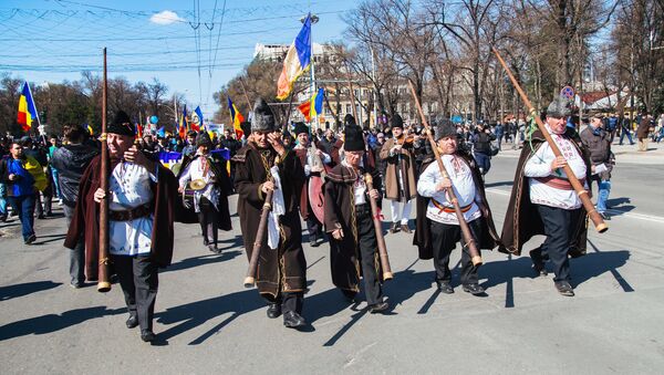 Марш унионистов 27 марта - Sputnik Moldova