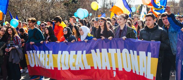 Марш унионистов 27 марта - Sputnik Молдова