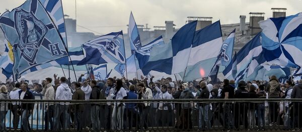 Шествие болельщиков ФК Зенит - Sputnik Молдова