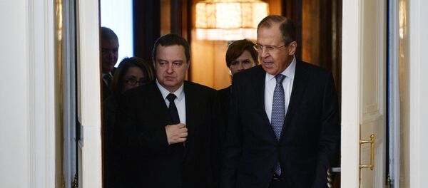Встреча глав МИД РФ и Сербии С. Лаврова и И. Дачича Встреча глав МИД РФ и Сербии С. Лаврова и И. Дачича - Sputnik Молдова