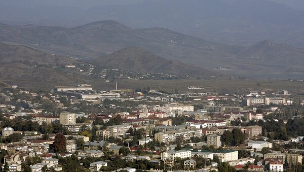 File photo of Nagorno Karabakh's main city of Stepanakert - Sputnik Moldova