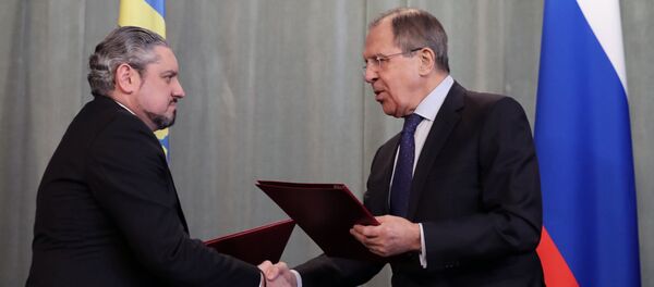 Встреча глав МИД РФ и Молдавии С.Лаврова с А.Галбуром - Sputnik Moldova