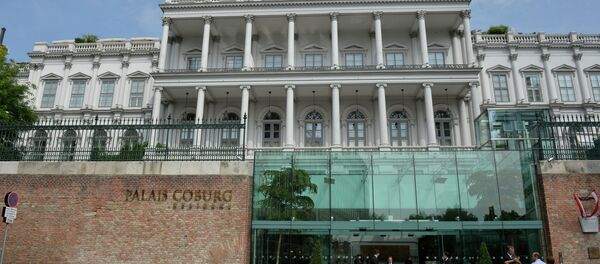 Picture shows Coburg Palais in Vienna,where Vice President of the European Commission Catherine Margaret Ashton talks with US Secretary of State John Kerry at the on July 13, 2014, for talks with foreign ministers from the six powers negotiating with Tehran on its nuclear programWestern foreign ministers from the P5+1 group of nations are expected in Austria to try and resolve differences with Iran over its nuclear program, a week before the deadline to strike a deal - Sputnik Moldova-România