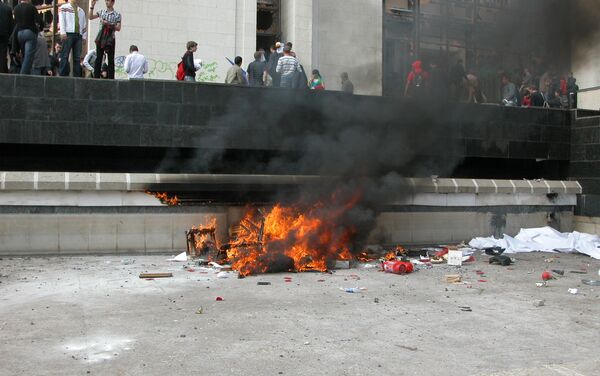 Беспорядки у администрации президента, Кишинев, события 7 апреля 2009 года. - Sputnik Молдова