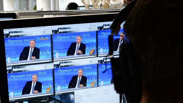 Трансляция Прямой линии с Владимиром Путиным - Sputnik Молдова