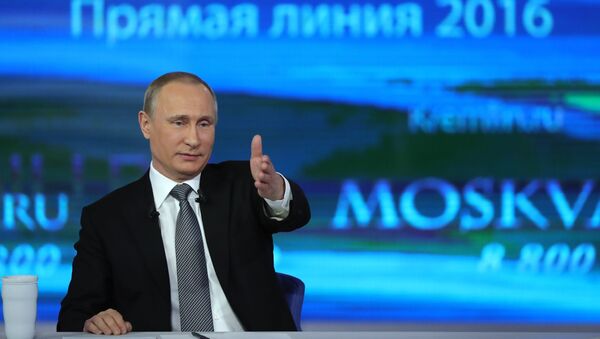 Прямая линия с президентом РФ В. Путиным - Sputnik Moldova