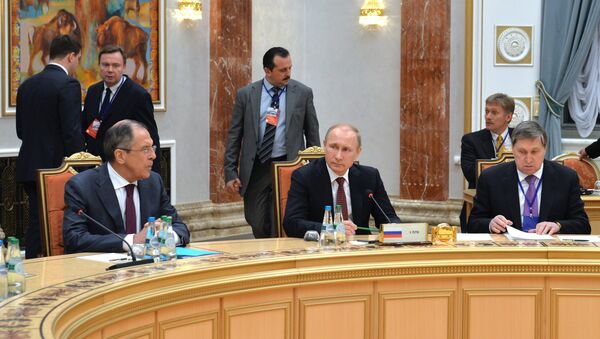Переговоры лидеров России, Германии, Франции и Украины в Минске - Sputnik Moldova