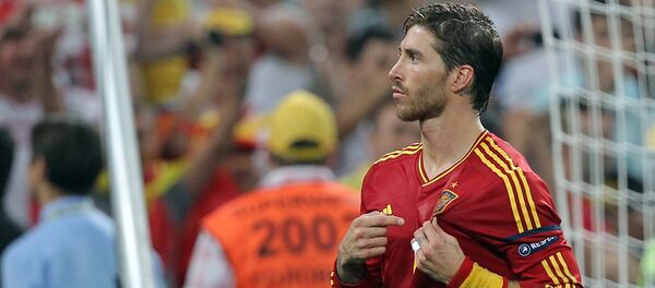 Защитник сборной Испании Серхио Рамос Защитник сборной Испании Серхио Рамос - Sputnik Молдова