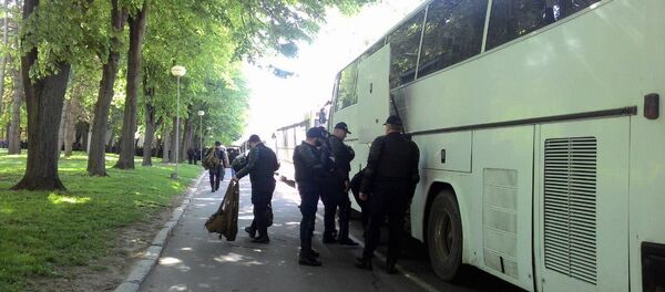 Полиция. Протест 24 апреля - Sputnik Moldova