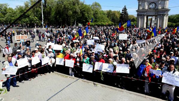 Протест 24 апреля 2016 - Sputnik Moldova