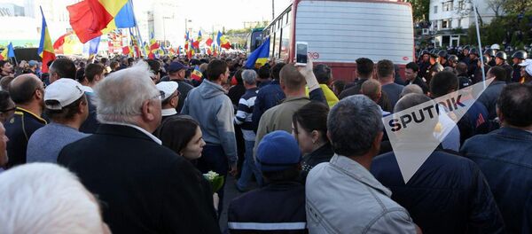 Протест 24 апреля 2016 GBC protest poliție - Sputnik Moldova