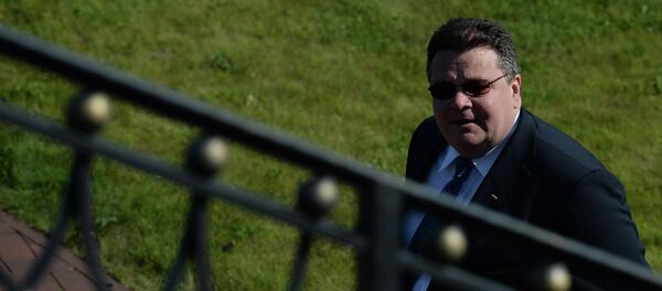 Министр иностранных дел Литвы Линас Линкявичюс - Sputnik Молдова