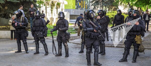 Протест 24 апреля 2016 protest poliție - Sputnik Moldova