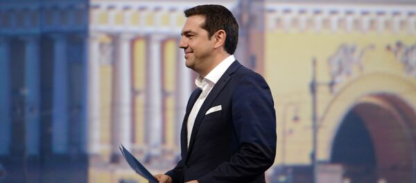 Премьер-министр Греции Алексис Ципрас на пленарном заседании в рамках XIX Петербургского экономического форума Премьер-министр Греции Алексис Ципрас на пленарном заседании в рамках XIX Петербургского экономического форума - Sputnik Молдова