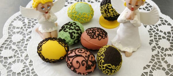 Украшенные пасхальные яйца - Sputnik Молдова