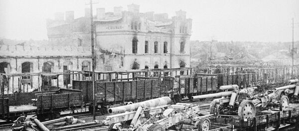 Железнодорожный вокзал в Кишиневе в 1944 году - Sputnik Молдова