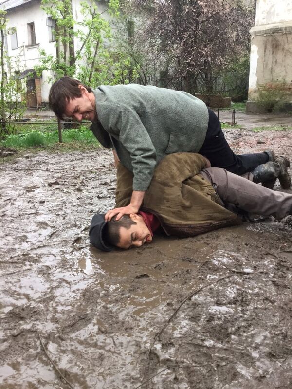 Фото со съемочной площадки Один народ, одна страна, одна судьба Фото со съемочной площадки Один народ, одна страна, одна судьба - Sputnik Молдова