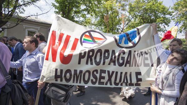 Марш ЛГБТ - сообщества в Кишиневе  - Sputnik Moldova-România