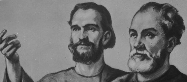 Славянские просветители братья Кирилл и Мефодий Славянские просветители братья Кирилл и Мефодий - Sputnik Молдова