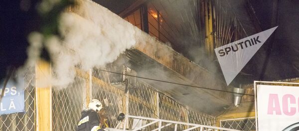 Пожар на центральном рынке Кишинева - Sputnik Молдова