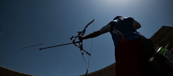 На поле для стрельбы из лука. - Sputnik Moldova