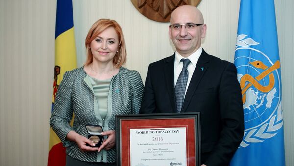 Deputatul Oxana Domenti a fost premietă de Organizația Mondială a Sănătății - Sputnik Moldova-România