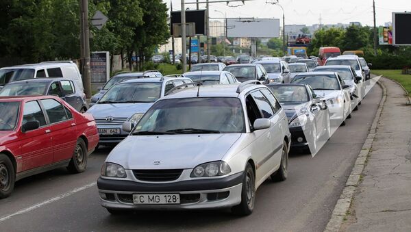 Автомобильные пробки, ул. Чуфля - Sputnik Moldova