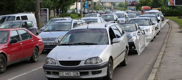 Автомобильные пробки, ул. Чуфля - Sputnik Moldova