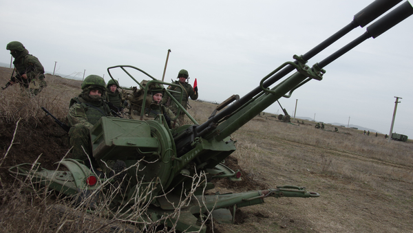 Зенитная артиллерийская установка ПВО. - Sputnik Moldova