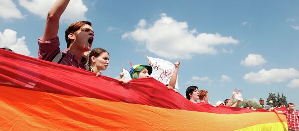 Митинг ЛГБТ-сообщества на Марсовом поле в Санкт-Петербурге - Sputnik Moldova-România