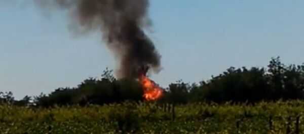 В Румынии загорелся грузовик с газовыми баллонами В Румынии загорелся грузовик с газовыми баллонами - Sputnik Молдова