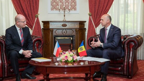 Премьер-министры Молдовы и Чехии Павел Филип и Богуслав Соботка - Sputnik Moldova