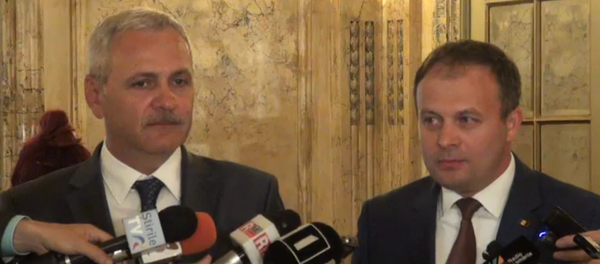 Liviu Dragnea și Andrian Candu, întrevedere la București - Sputnik Moldova