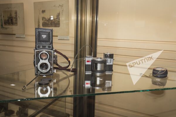 Представлены не только фотоаппараты, но и образцы пленок, на которые раньше запечатлевали различные мгновения. - Sputnik Молдова