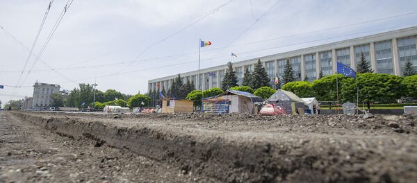 ремонт дороги Проспект Штефана чел Маре - Sputnik Moldova