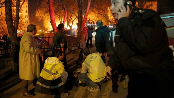 17 февраля 2016 года прогремел взрыв на оживленном перекрестке в центре Анкары - Sputnik Молдова