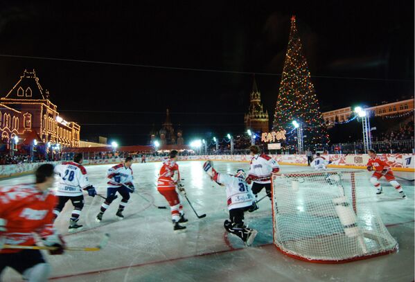 Хоккейный матч на Красной площади - Sputnik Молдова