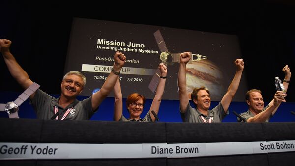 НАСА, зонд Juno вышел на орбиту Юпитера. - Sputnik Молдова
