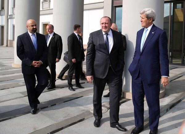 Георгий Маргвелашвили и Джон Керри  - Sputnik Молдова