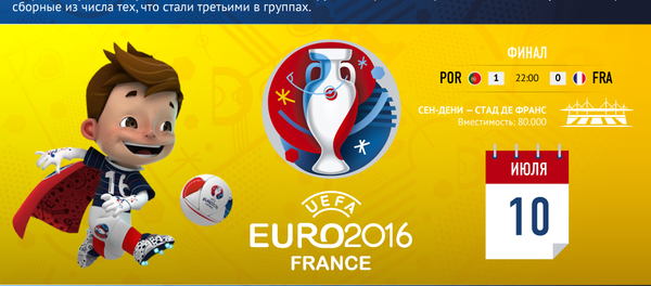 Инфографика-ЧЕ-2016 - Sputnik Молдова