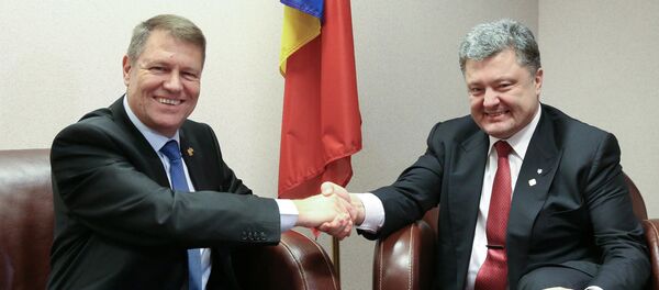 Klaus Iohannis și Petro Poroșenko, Bruxelles - Sputnik Moldova
