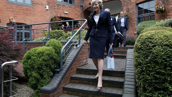 Britain's Home Secretary Theresa May arrives to speak during her Conservative party leadership campaign at the Institute of Engineering and Technology in Birmingham, England, Britain July 11, 2016 - Sputnik Moldova-România