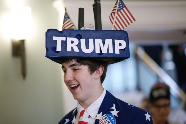 Сторонник кандидата в президенты США от Республиканской партии Дональда Трампа. Сторонник кандидата в президенты США от Республиканской партии Дональда Трампа. - Sputnik Молдова