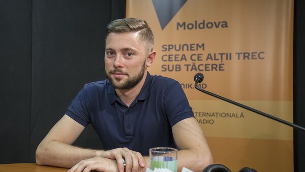 Victor Chironda în studioul radio Sputnik Moldova - Sputnik Молдова
