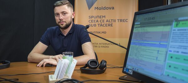 Victor Chironda în studioul radio Sputnik Moldova - Sputnik Moldova