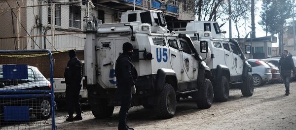 Полицейское оцепление  в Турции. - Sputnik Молдова