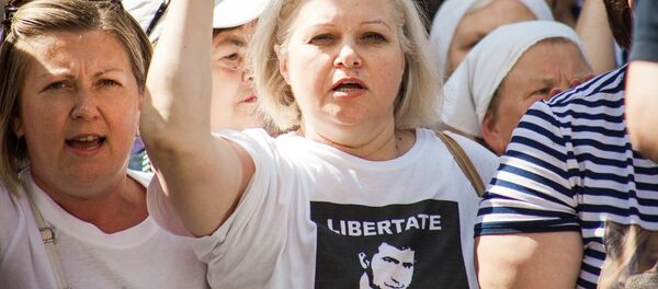 Protest în susținerea lui Ilan Șor la Judecătoria Buiucani din Chișinău, 21 iulie 2016 - Sputnik Moldova