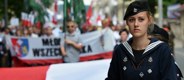 Марш памяти жертв Волынской резни в Польше / Marș în memoria victimelor masacrului de la Volîn, Polonia - Sputnik Moldova