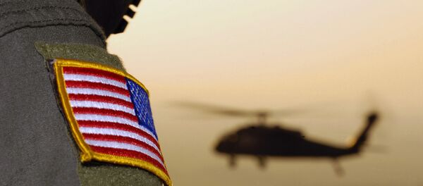 Close-up of a US Flag patch as a US Army (USA) UH-60A Black Hawk (Blackhawk) helicopter Close-up of a US Flag patch as a US Army (USA) UH-60A Black Hawk (Blackhawk) helicopter - Sputnik Moldova